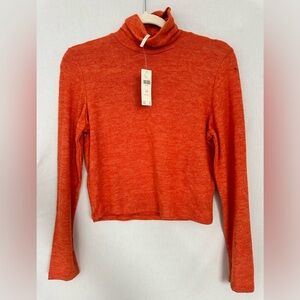 Anthropologie Petite Small Orange Sweater Soft. Tags on never worn before.